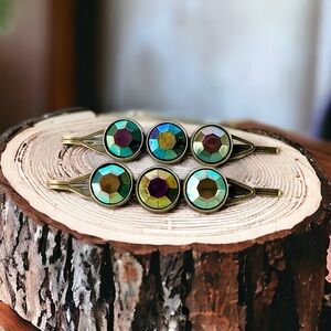Metallic Rainbow Hair Clips - Shiny & Colorful Boho Hair Accessories